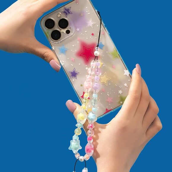 Cell Wrist Strap Cute Phone Chain, Phone Lanyard Clay Beaded Charm Chain, Phone - Picture 6 of 6